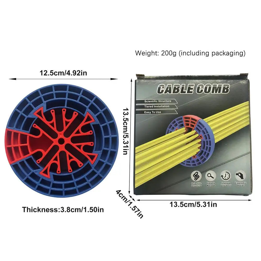 Prevent Entanglement Cabling Category 5 6 Wire Management Laying Home Organizer Cable Comb Network Carding Accessories