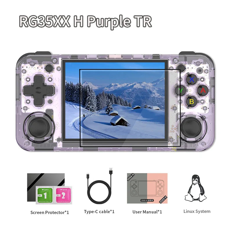 ANBERNIC RG35XX H Retro Handheld Game Console Linux 64-bit 3.5-inch IPS 640*480 Screen Video Gaming Player Supports WIFI TV Out