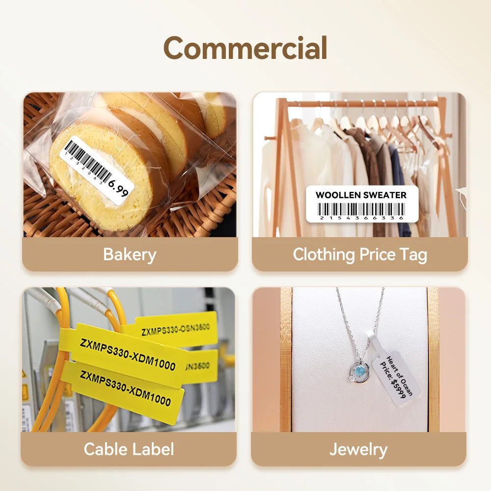 Niimbot 300 DPI High Definition Label Printer Upgraded D11 Wireless Thermal Label Maker Self-Adhesive Labeling Machine