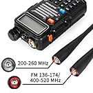 Baofeng X Radioddity UV-5RX3 Tri-band VHF, 1.25M, UHF Amateur Handheld Ham Two Way Radio Walkie Talkie With Earpiece And