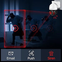 Jennov 4K 8MP Outdoor PTZ IP POE Camera 20X Optical Zoom & Human Detection, 320ft IR Night Vision,  Hikvision Onvif Compatible
