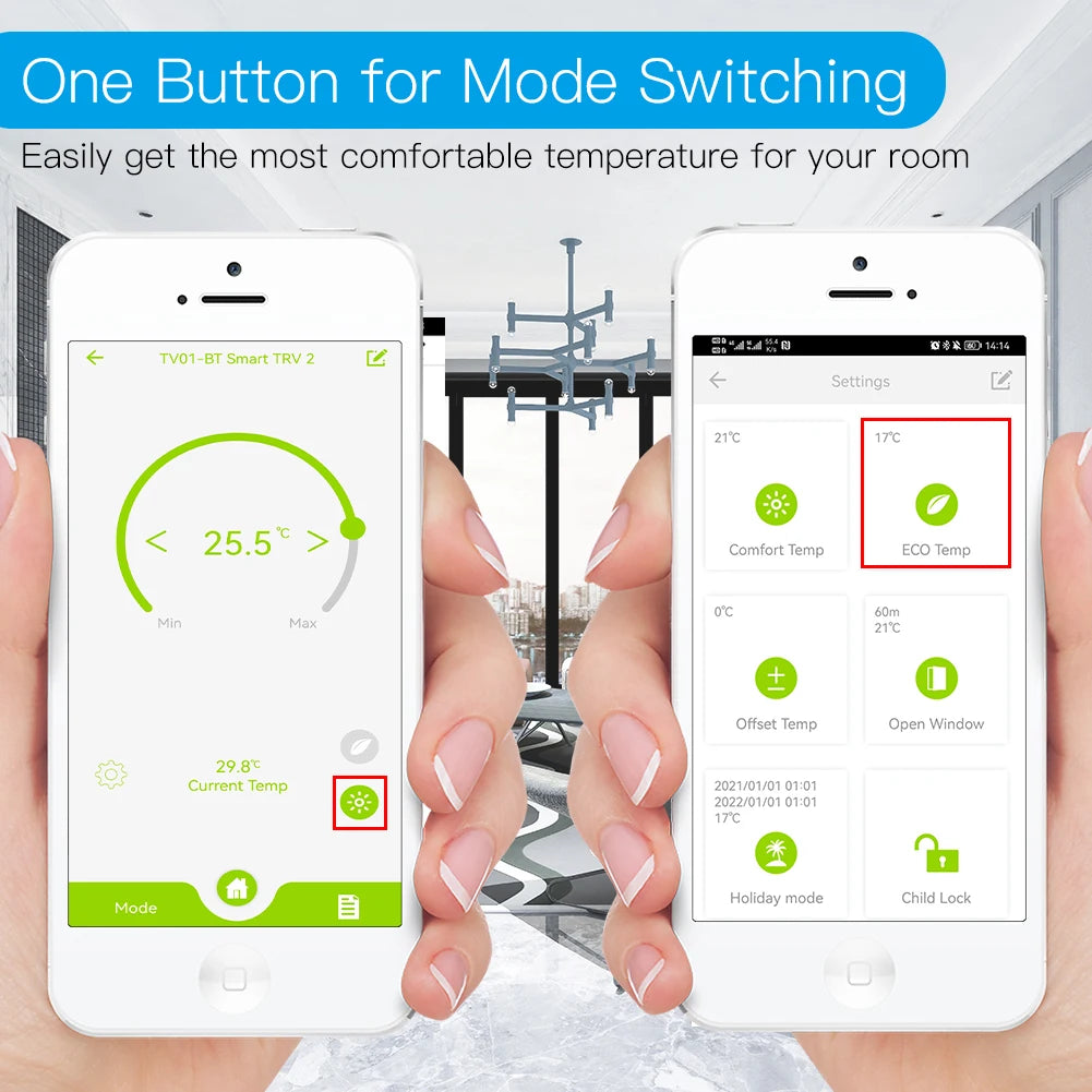 MOES Tuya ZigBee3.0 Radiator Actuator Valve Smart Thermostat Temperature Controller Internal Sensor TRV Voice Control with Alexa