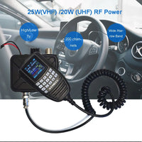 ANYSECU WP-9900 25W FM Radio UV Dual Band 136-174 & 400-480MHz Tri-Display Two Way Radio KT-WP12 VOX DTMF Mini Walkie Talkie