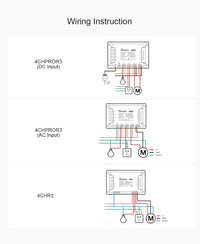 1/5 PCS Itead SONOFF 4CHR3/ PROR3 Wifi Smart Switch Module Wifi Smart Switch 433 Mhz RF Remote Control Switch Wifi 4 Gang Switch