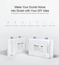 1/5 PCS Itead SONOFF 4CHR3/ PROR3 Wifi Smart Switch Module Wifi Smart Switch 433 Mhz RF Remote Control Switch Wifi 4 Gang Switch