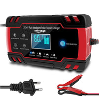 12V-24V 8A Full Automatic Battery-chargers Digital LCD Display Car Battery Chargers Power Puls Repair Chargers Wet Dry Lead Acid