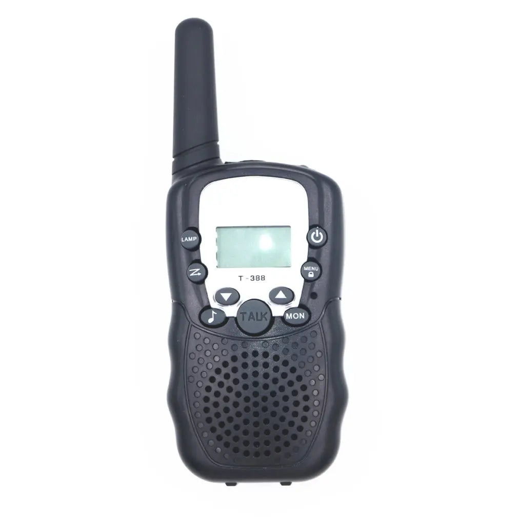 2Pcs Rt-388 Kids Walkie Talkies 0.5W LCD Display Portable Child Electronic Radio Voice Interphone Outdoor Toy Christmas Gift