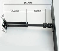 DL-123L-KYM3 Keyboard Tray mounted on wall 600x185mm for standing Working Keyboard Holder long arm
