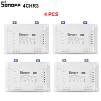 1/5 PCS Itead SONOFF 4CHR3/ PROR3 Wifi Smart Switch Module Wifi Smart Switch 433 Mhz RF Remote Control Switch Wifi 4 Gang Switch