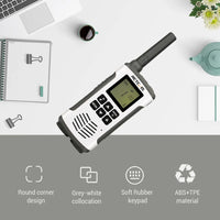 Retevis RT45P IP67 Waterproof Walkie Talkie 2pcs Rechargeable 2-way Radio Receiver PMR446 License Free Type-C for Camping hiking