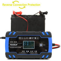 12V-24V 8A Full Automatic Battery-chargers Digital LCD Display Car Battery Chargers Power Puls Repair Chargers Wet Dry Lead Acid