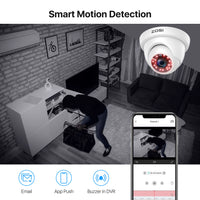 ZOSI 8CH 1080P HD Wired Security Cameras System 5MP Lite 8Channel HD-TVI DVR Recorder 4pcs 2MP Surveillance CCTV Cameras kit