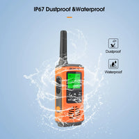 Retevis RT45P IP67 Waterproof Walkie Talkie 2pcs Rechargeable 2-way Radio Receiver PMR446 License Free Type-C for Camping hiking