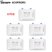 1/5 PCS Itead SONOFF 4CHR3/ PROR3 Wifi Smart Switch Module Wifi Smart Switch 433 Mhz RF Remote Control Switch Wifi 4 Gang Switch