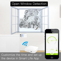 MOES Tuya ZigBee3.0 Radiator Actuator Valve Smart Thermostat Temperature Controller Internal Sensor TRV Voice Control with Alexa