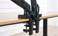 Northbayou F160-FP 10"-17" laptop mount 360 rotate 10"-27" air press full motion gas spring  10"-27" two monitor  clamp desk