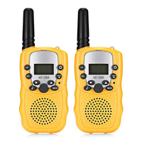 2Pcs Rt-388 Kids Walkie Talkies 0.5W LCD Display Portable Child Electronic Radio Voice Interphone Outdoor Toy Christmas Gift