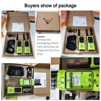 Retevis RT649P Waterproof Walkie Talkies Floating NOAA 1200mAh Rechargeable SOS Flashlight for Emergency Camping Kayaking (2Pcs)