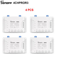 1/5 PCS Itead SONOFF 4CHR3/ PROR3 Wifi Smart Switch Module Wifi Smart Switch 433 Mhz RF Remote Control Switch Wifi 4 Gang Switch
