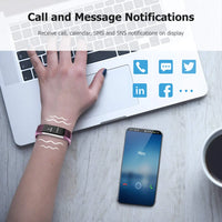 Smart Sports Bracelet MenAnd Women Pedometer Heart Rate Blood Pressure Fitness Ttracker Smartwatch Bluetooth For iOS Android+BOX