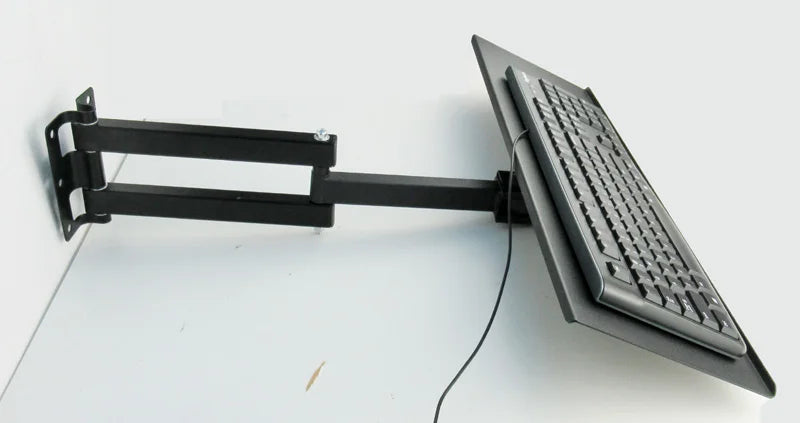 DL-123L-KYM3 Keyboard Tray mounted on wall 600x185mm for standing Working Keyboard Holder long arm