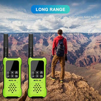 Retevis RT649P Waterproof Walkie Talkies Floating NOAA 1200mAh Rechargeable SOS Flashlight for Emergency Camping Kayaking (2Pcs)