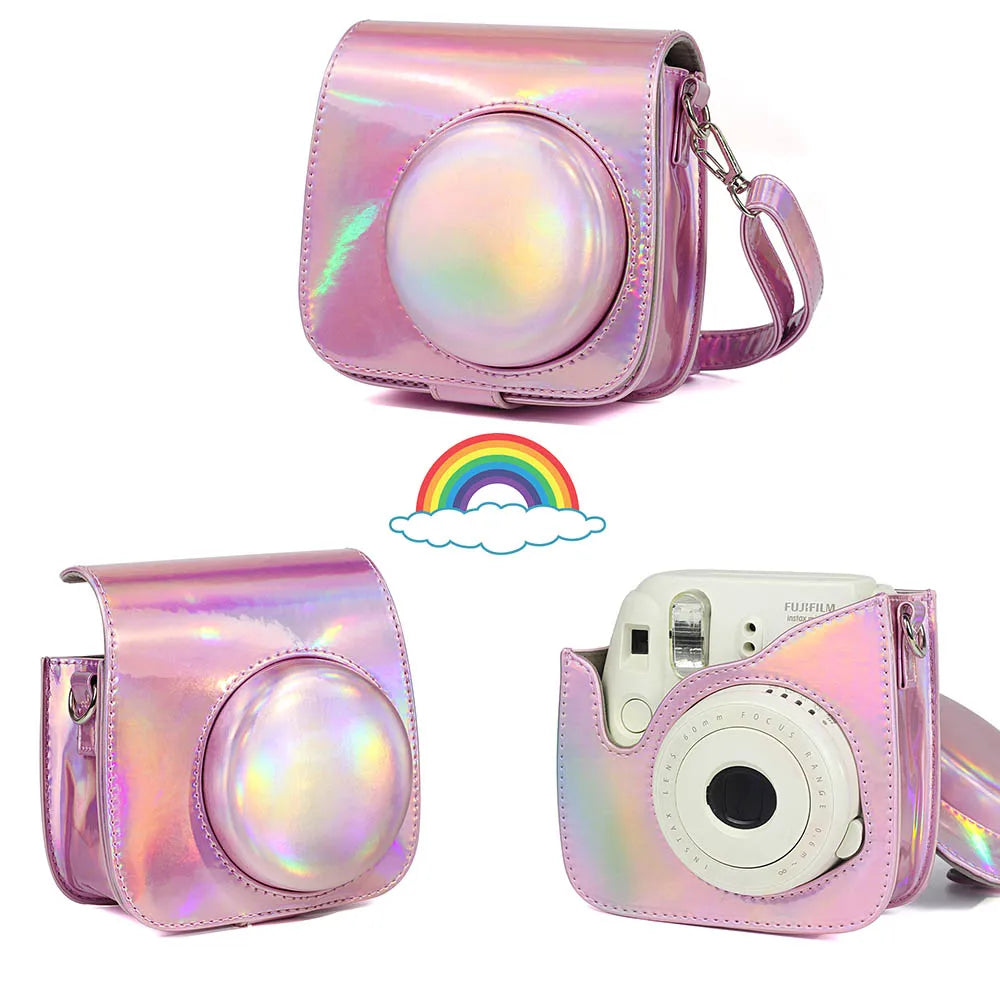 Fujifilm Instax Mini Camera Case Bag PU Leather Cover with Shoulder Strap For Instax Mini 9 Mini 8 Mini 11 Instant Film Cameras