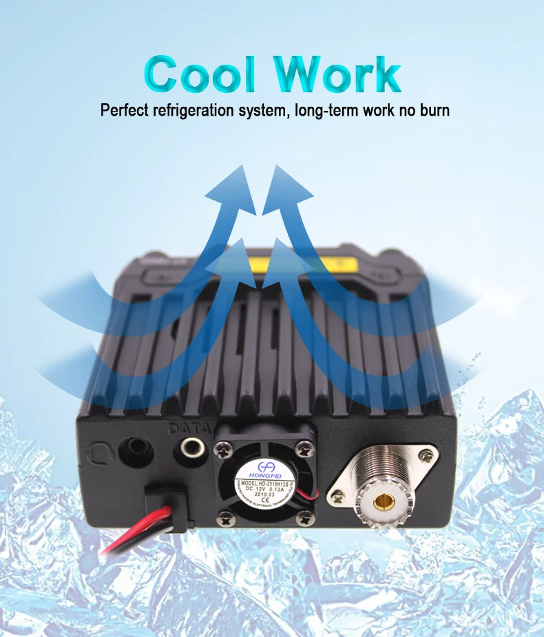 Latest Version Mini Mobile Radio QYT KT-7900D 25W Quad Band 144/220/350/440MHz KT7900D UV transceiver or with Power Supply