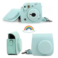 Fujifilm Instax Mini Camera Case Bag PU Leather Cover with Shoulder Strap For Instax Mini 9 Mini 8 Mini 11 Instant Film Cameras