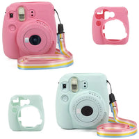 Fujifilm Instax Mini Camera Case Bag PU Leather Cover with Shoulder Strap For Instax Mini 9 Mini 8 Mini 11 Instant Film Cameras