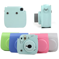Fujifilm Instax Mini Camera Case Bag PU Leather Cover with Shoulder Strap For Instax Mini 9 Mini 8 Mini 11 Instant Film Cameras