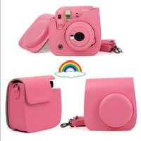 Fujifilm Instax Mini Camera Case Bag PU Leather Cover with Shoulder Strap For Instax Mini 9 Mini 8 Mini 11 Instant Film Cameras