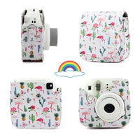 Fujifilm Instax Mini Camera Case Bag PU Leather Cover with Shoulder Strap For Instax Mini 9 Mini 8 Mini 11 Instant Film Cameras