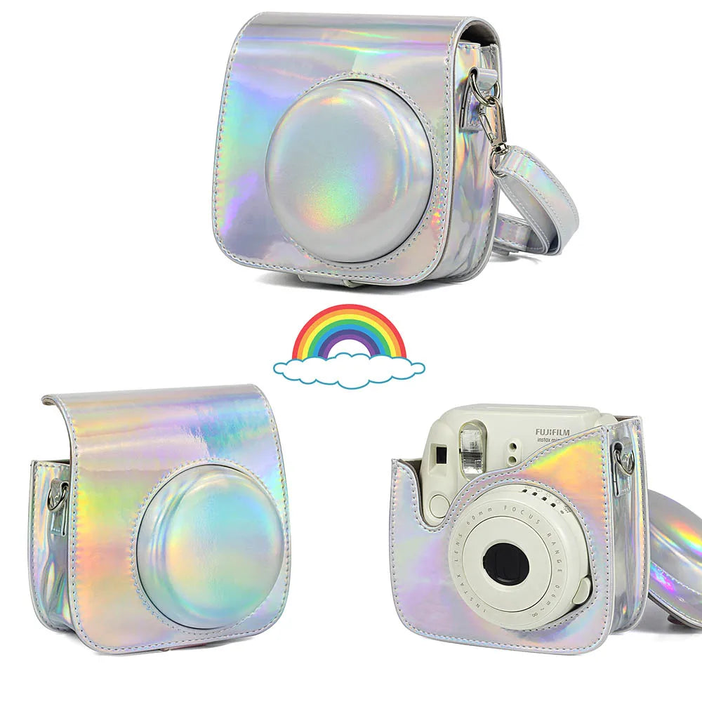Fujifilm Instax Mini Camera Case Bag PU Leather Cover with Shoulder Strap For Instax Mini 9 Mini 8 Mini 11 Instant Film Cameras