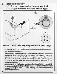 NEW NB H100 Gas Spring 22-35" LCD LED Monitor Holder Arm Full Motion Desktop Monitor TV Mount Bracket Load 2-12 kgs