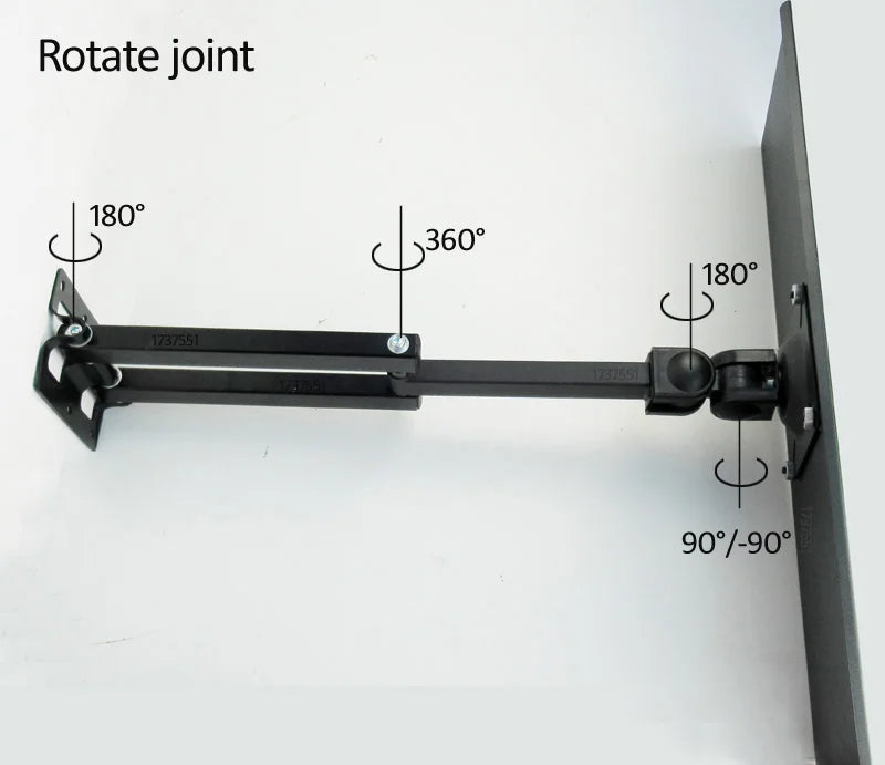 DL-123L-KYM3 Keyboard Tray mounted on wall 600x185mm for standing Working Keyboard Holder long arm