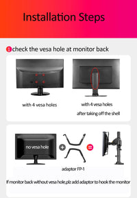 NEW NB H100 Gas Spring 22-35" LCD LED Monitor Holder Arm Full Motion Desktop Monitor TV Mount Bracket Load 2-12 kgs