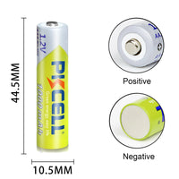 16pcs/Lot PKCELL AAA 1.2V 1000mAh Rechargeable Batteries Ni-mh 3A 1000circle times flashlight toys remote control  lamp battery