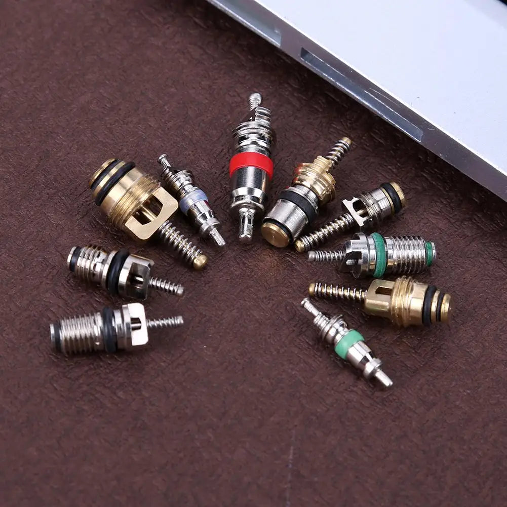 100Pcs/box R134A Car A/C Core Valves Automotive Air Conditioning Assortment Kit