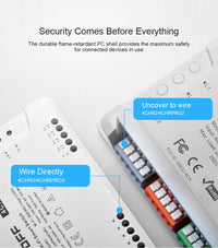 1/5 PCS Itead SONOFF 4CHR3/ PROR3 Wifi Smart Switch Module Wifi Smart Switch 433 Mhz RF Remote Control Switch Wifi 4 Gang Switch