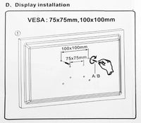 NEW NB H100 Gas Spring 22-35" LCD LED Monitor Holder Arm Full Motion Desktop Monitor TV Mount Bracket Load 2-12 kgs