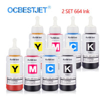 664 Dye Ink For Epson L120 L132 L210 L310 L365 L380 L382 L486 L550 L800 L805 L1300 L1455 ET-2500 ET-2650 ET-16500 Printer