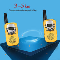 2Pcs Rt-388 Kids Walkie Talkies 0.5W LCD Display Portable Child Electronic Radio Voice Interphone Outdoor Toy Christmas Gift