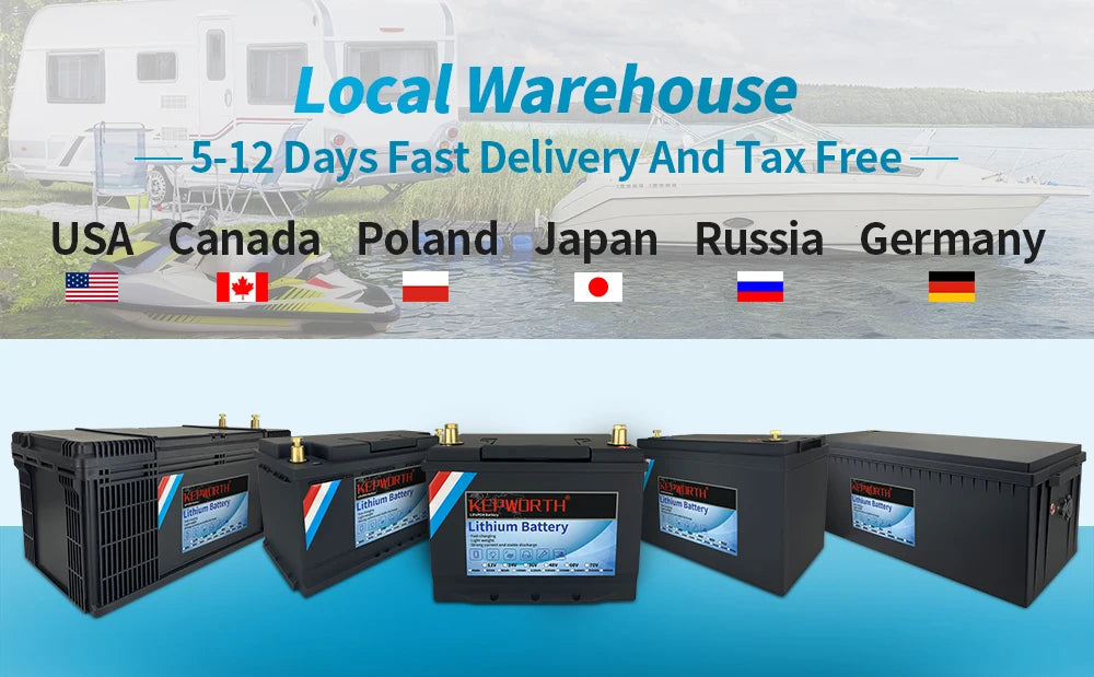 New 12V 180Ah Lithium Iron Phosphate Battery Upgraded BMS 6000 Cycles For RV Campers Golf Cart Off-Road Off-Grid Solar Wind