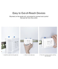 1/5 PCS Itead SONOFF 4CHR3/ PROR3 Wifi Smart Switch Module Wifi Smart Switch 433 Mhz RF Remote Control Switch Wifi 4 Gang Switch