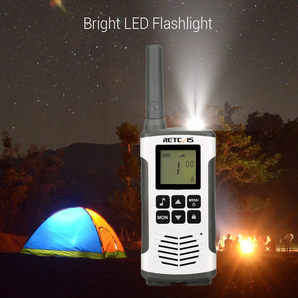 Retevis RT45P IP67 Waterproof Walkie Talkie 2pcs Rechargeable 2-way Radio Receiver PMR446 License Free Type-C for Camping hiking