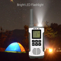 Retevis RT45P IP67 Waterproof Walkie Talkie 2pcs Rechargeable 2-way Radio Receiver PMR446 License Free Type-C for Camping hiking