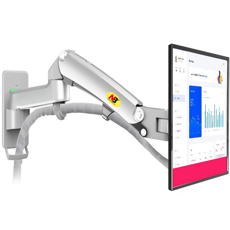 New NB F150 Gas Spring 24-35 inch LED TV Wall Mount Monitor Holder Ergonomic Mount Arm Max. VESA 100*100mm Loading 3-12kgs