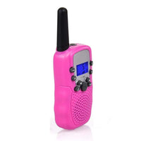2Pcs Rt-388 Kids Walkie Talkies 0.5W LCD Display Portable Child Electronic Radio Voice Interphone Outdoor Toy Christmas Gift