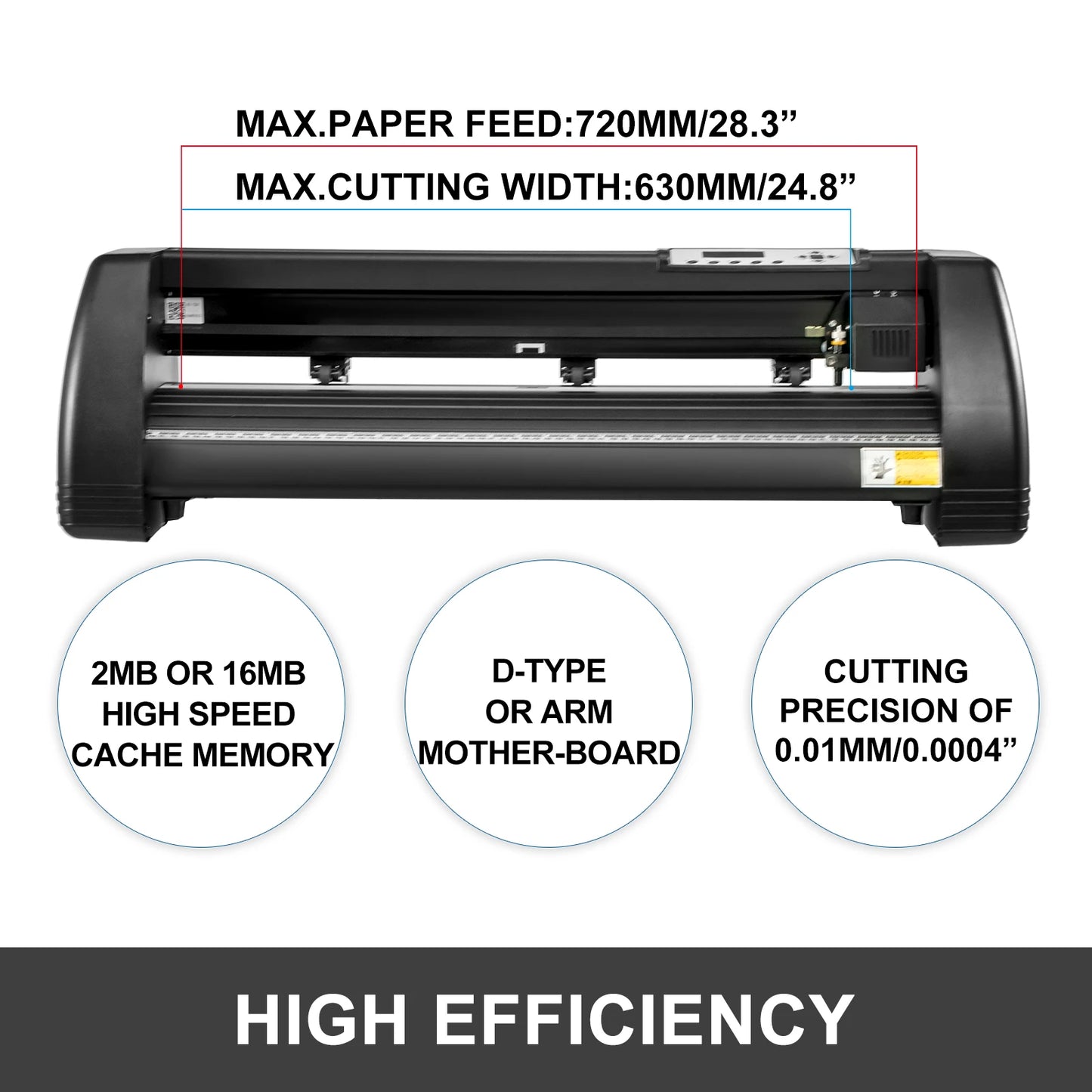 SucceBuy 28-34 Inch Vinyl Cutter Machine W/ Floor Stand Vinly Sign Cutting Plotter Starter Kits Software Adjustable Force  Speed